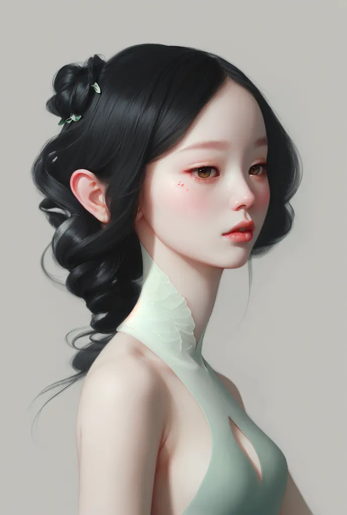 pale girl art